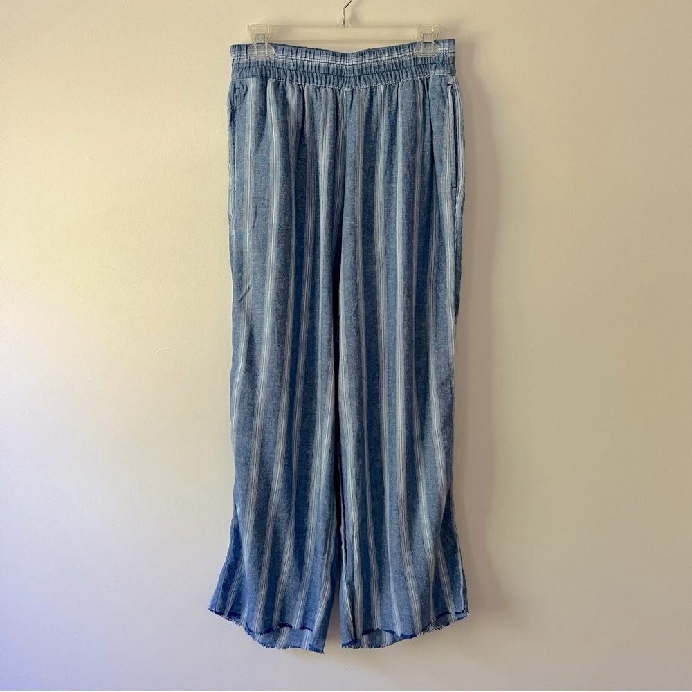 Old Navy Wide Leg Linen Blend Pants S